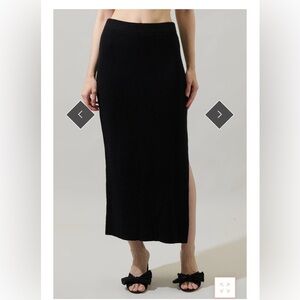 Carthay Sweater Maxi Skirt by Sugar Lips